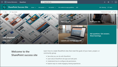 marketing SharePoint site